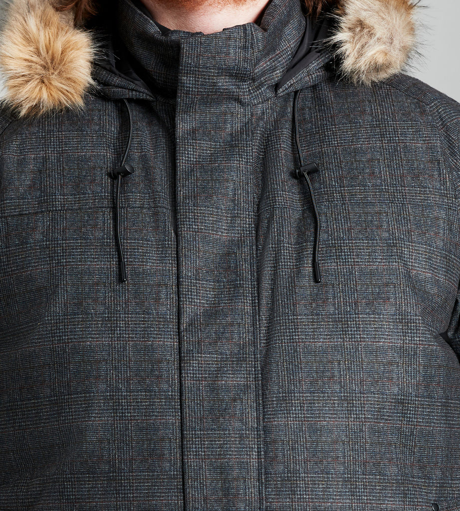 Hooded Plaid Puffer Bomber – George Richards
