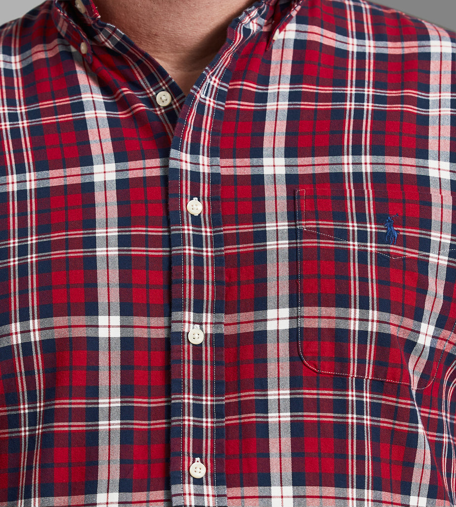 Plaid Oxford Long Sleeve Sport Shirt – George Richards
